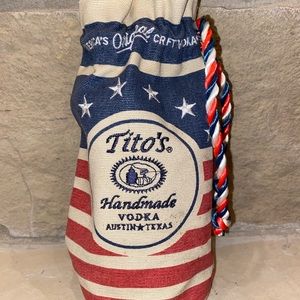 NWT Tito’s Vodka Bottle Cover Bag American Flag